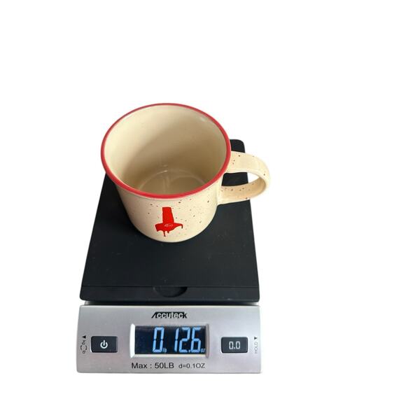 Maker's Mark Bourbon Whiskey Mug Cup Limited Edition Red Speckled - Picture 6 of 6